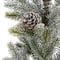 2.5ft. Unlit Flocked Artificial Christmas Tree with Pinecones